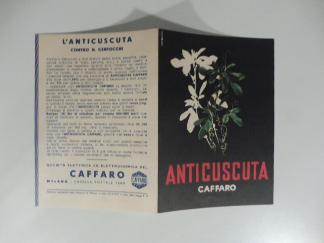 Anticuscuta Caffaro. Pieghevole pubblicitario